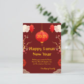 Chinees Nieuwjaar 2025 Briefkaart (Staand voorkant)