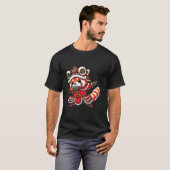 Chinees Nieuwjaar 2025 Dabbing Red Panda Lion T-shirt (Voorkant volledig)