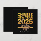Chinees Nieuwjaar 2025: het jaar van de slang Kaart (Voorkant / Achterkant)