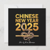 Chinees Nieuwjaar 2025: het jaar van de slang Kaart (Voorkant)
