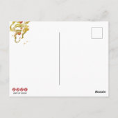 Chinees Nieuwjaar 2025 Jaar van de Slang Briefkaart (Achterkant)