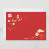 Chinees Nieuwjaar 2025 Jaar van de Slang Feestdagenkaart (Achterkant)