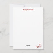 Chinees Nieuwjaar 2025 Jaar van de Slang Feestdagenkaart (Achterkant)