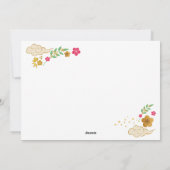 Chinees Nieuwjaar 2025 Jaar van de Slang Feestdagenkaart (Achterkant)