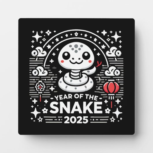 Chinees Nieuwjaar 2025 Jaar van de Slang Lunar Yea Fotoplaat (Voorkant)