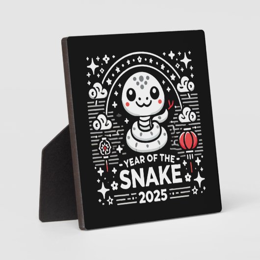 Chinees Nieuwjaar 2025 Jaar van de Slang Lunar Yea Fotoplaat (Voorkant)