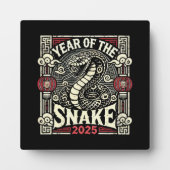 Chinees Nieuwjaar 2025 Jaar van de Slang Lunar Yea Fotoplaat (Voorkant)