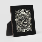 Chinees Nieuwjaar 2025 Jaar van de Slang Lunar Yea Fotoplaat (Voorkant)