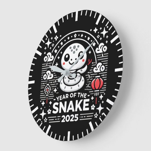 Chinees Nieuwjaar 2025 Jaar van de Slang Lunar Yea Grote Klok (Hoek)