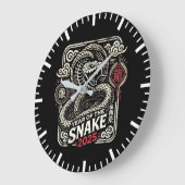 Chinees Nieuwjaar 2025 Jaar van de Slang Lunar Yea Grote Klok (Hoek)