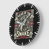 Chinees Nieuwjaar 2025 Jaar van de Slang Lunar Yea Grote Klok (Hoek)