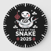 Chinees Nieuwjaar 2025 Jaar van de Slang Lunar Yea Grote Klok (Voorkant)
