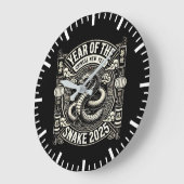 Chinees Nieuwjaar 2025 Jaar van de Slang Lunar Yea Grote Klok (Hoek)