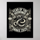 Chinees Nieuwjaar 2025 Jaar van de Slang Lunar Yea Poster (Voorkant)