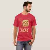 Chinees Nieuwjaar 2025, jaar van de slang T-shirt (Voorkant volledig)
