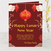 Chinees Nieuwjaar 2025 Kaart (Gele Bloem)