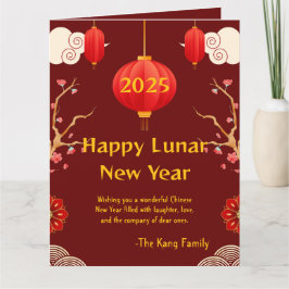 Chinees Nieuwjaar 2025 Kaart