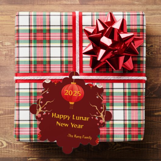 Chinees Nieuwjaar 2025 Ornament Kaart (Insitu (Geschenk))