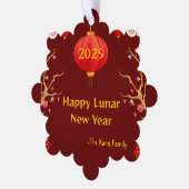 Chinees Nieuwjaar 2025 Ornament Kaart (Links)