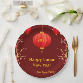 Chinees Nieuwjaar 2025 Papieren Bordje