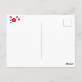 Chinees Nieuwjaar 2025 Red Origami Snake Briefkaart (Achterkant)