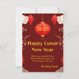 Chinees Nieuwjaar 2025 RSVP Kaartje