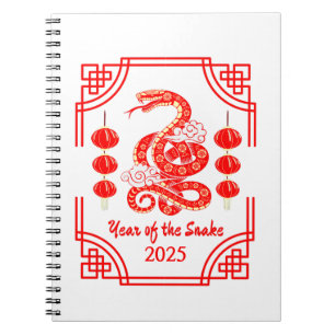 Chinees Nieuwjaar 2025 The Snake Lantern Corners Notitieboek