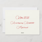 Chinees nieuwjaar 2026 feestdagenkaart (Achterkant)