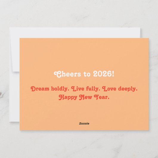 Chinees nieuwjaar 2026 feestdagenkaart (Achterkant)