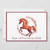 Chinees Nieuwjaar 2026 Feestdagenkaart (Voorkant)