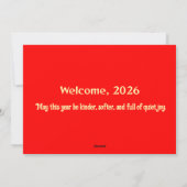 Chinees Nieuwjaar 2026 Feestdagenkaart (Achterkant)