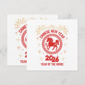Chinees nieuwjaar 2026 jaar van het paard (Voorkant / Achterkant)