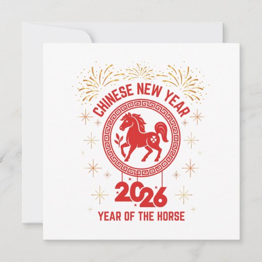 Chinees nieuwjaar 2026 jaar van het paard (Voorkant)