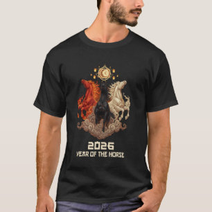 Chinees Nieuwjaar 2026 Jaar van het Paard 2026 1 T-shirt