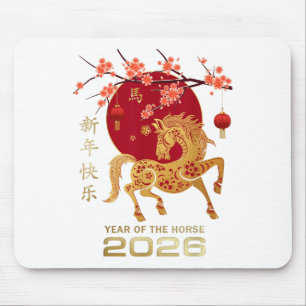 Chinees Nieuwjaar 2026 Jaar van het Paard Muismat