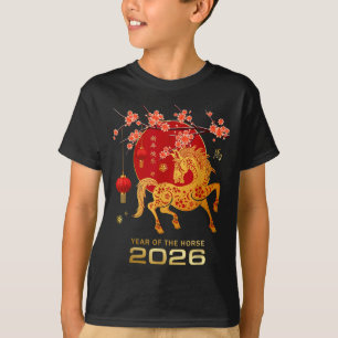 Chinees Nieuwjaar 2026 Jaar van het Paard T-shirt