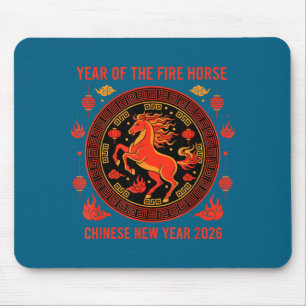 Chinees Nieuwjaar 2026 Jaar van het Vuurpaard Muismat