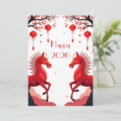 Chinees Nieuwjaar 2026 Kaart (Staand voorkant)