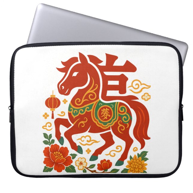Chinees Nieuwjaar 2026 Laptop Sleeve (Voorkant)