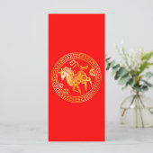 Chinees Nieuwjaar 2026 Lunar Gold HORSE 中国传统新年 Roo (Staand voorkant)