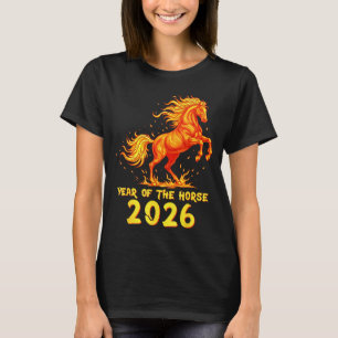 Chinees Nieuwjaar 2026 Paard Gelukkig Chinees Nieu T-shirt
