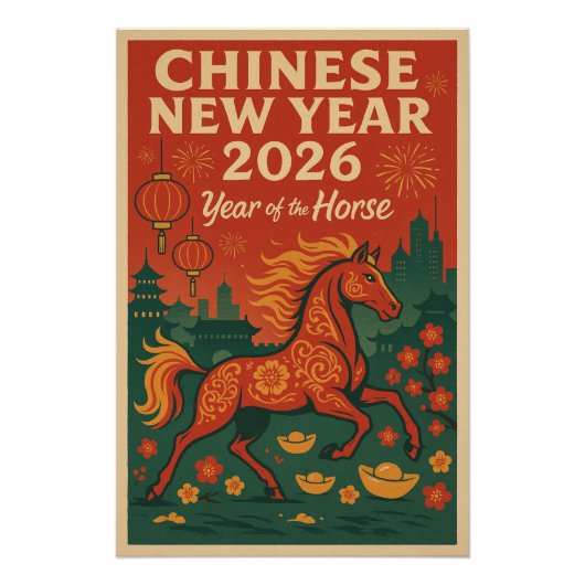 Chinees Nieuwjaar 2026 Perfect Poster (Voorkant)