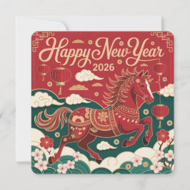 Chinees Nieuwjaar 2026 Rode Vuurpaard