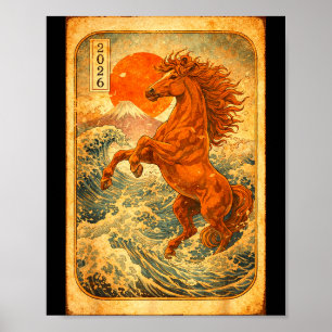 Chinees Nieuwjaar 2026 Van Het Paard Maan Nieuwjaa Poster