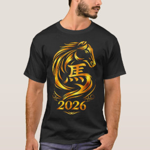 Chinees nieuwjaar 2026 vuurpaard t-shirt