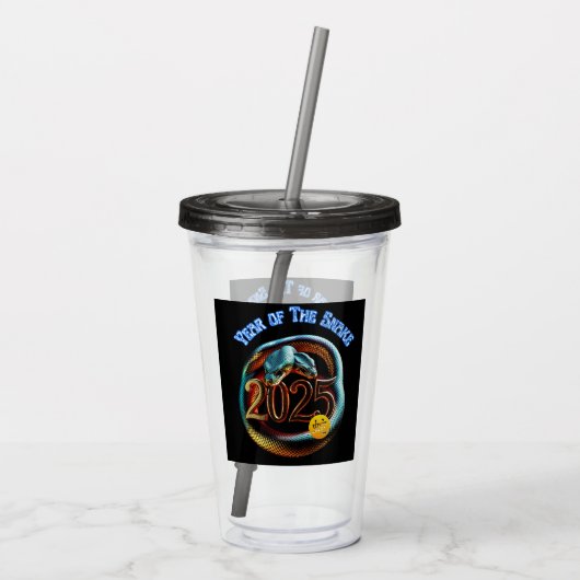 Chinees nieuwjaar acryl drinkbeker (Achterkant)