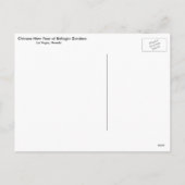 Chinees Nieuwjaar bij Bellagio Tuinen Feestdagenkaart (Achterkant)