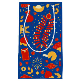 Chinees Nieuwjaar Blauw Klein Cadeauzakje