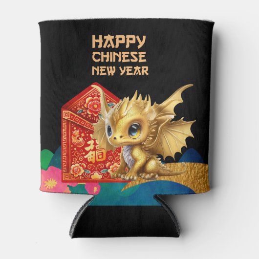 Chinees nieuwjaar blikjeskoeler (Voorkant)