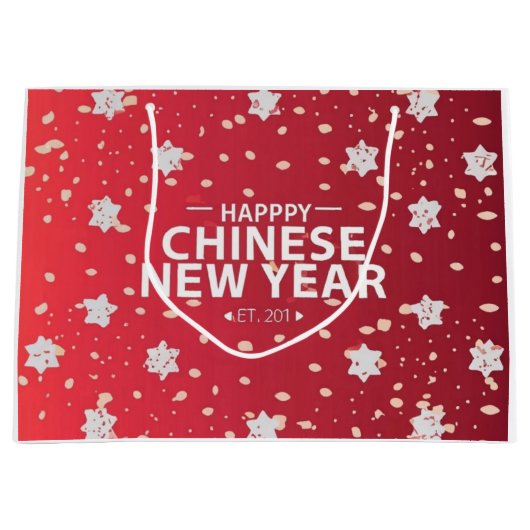 Chinees Nieuwjaar cadeau Groot Cadeauzakje (Voorkant)